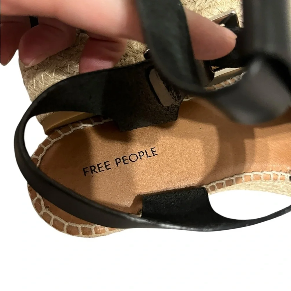 NWT Free People Gable Glad Ankle Strap Espadrille Platform Sandal Sz 40
